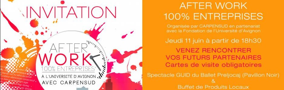 AFTER WORK 100% entreprises avec CARPENSUD 