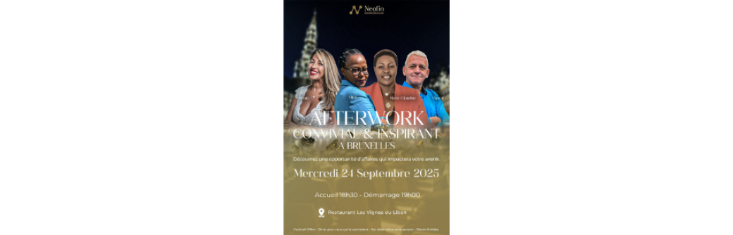 AFTERWORK CONVIVIAL & INSPIRANT À BRUXELLES !