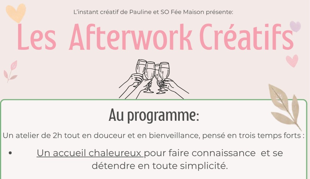 Afterwork Créatif avec So Fée Maison