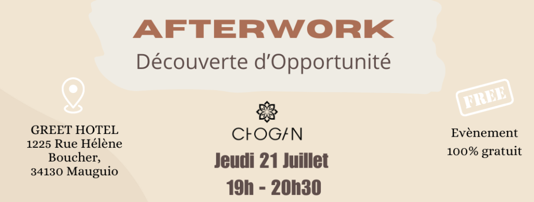 AFTERWORK DÉCOUVERTE D'OPPORTUNITÉ