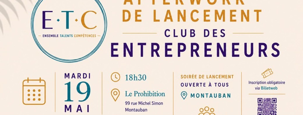 Afterwork de lancement E. T. C. Club business