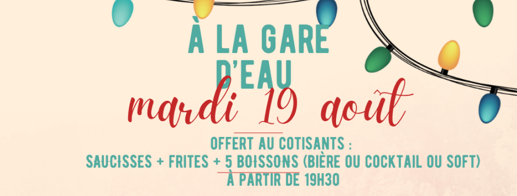 afterwork gare d'eau