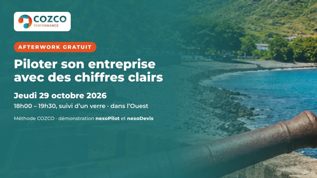 Afterwork gratuit COZCO PERFORMANCE : piloter son entreprise avec des chiffres clairs