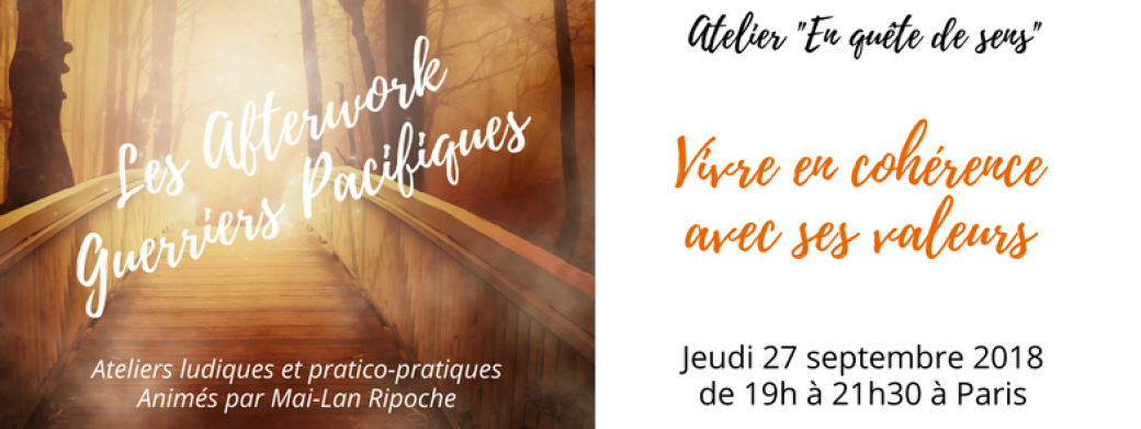 Afterwork Guerriers Pacifiques  "Une vie en cohérence avec ses valeurs" Partie 1/2