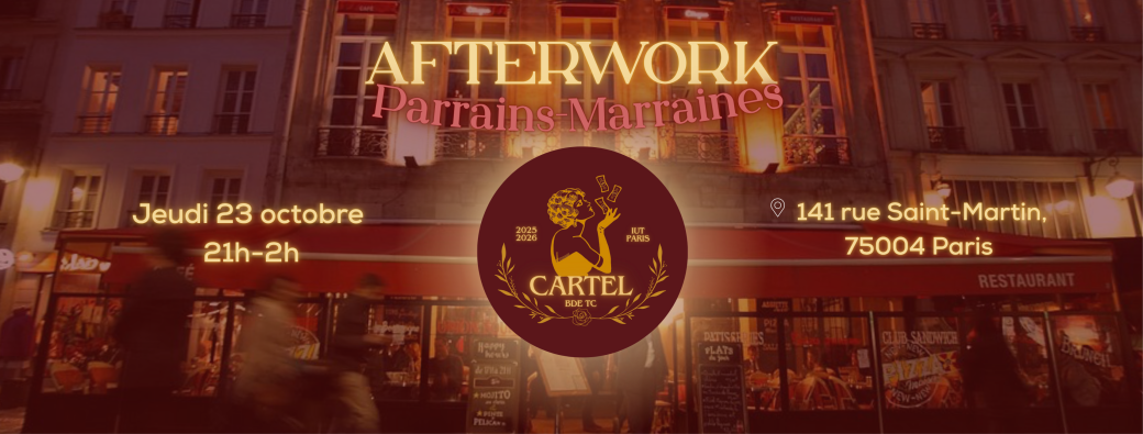 Afterwork Parrains/ Marraines CARTEL