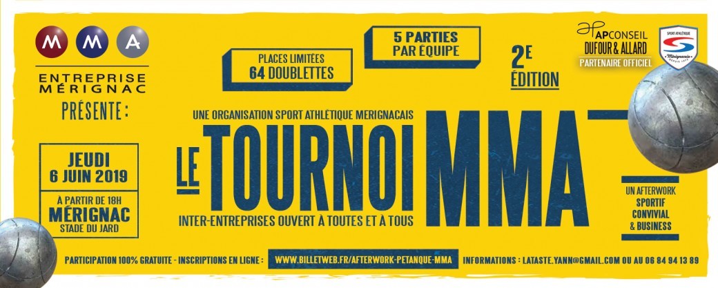 Afterwork - Tournoi inter-entreprises MMA Mérignac