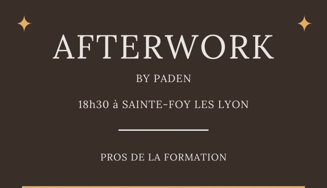 Afterwork spécial Pros de la formations