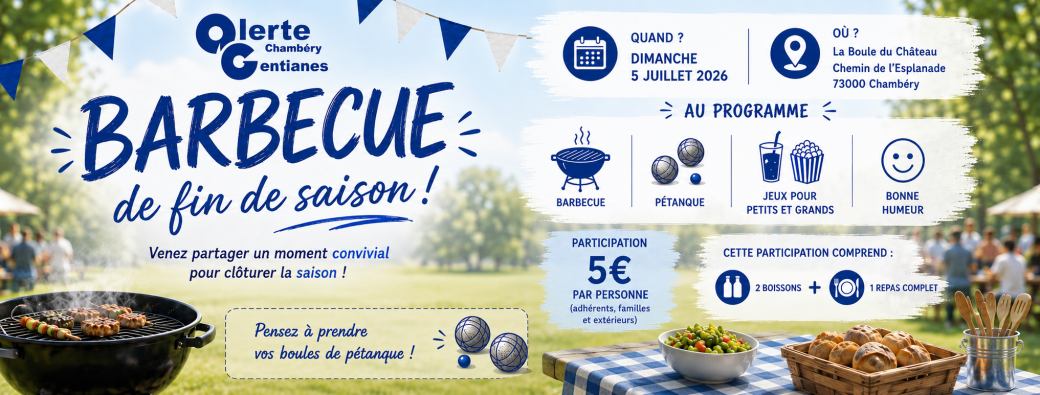 Barbecue de fin de saison de l'Alerte-Gentianes