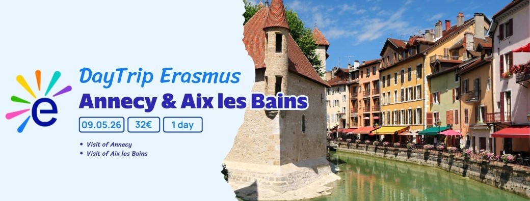 ANN260926LY | Journée Erasmus à Annecy & Aix-les-bains