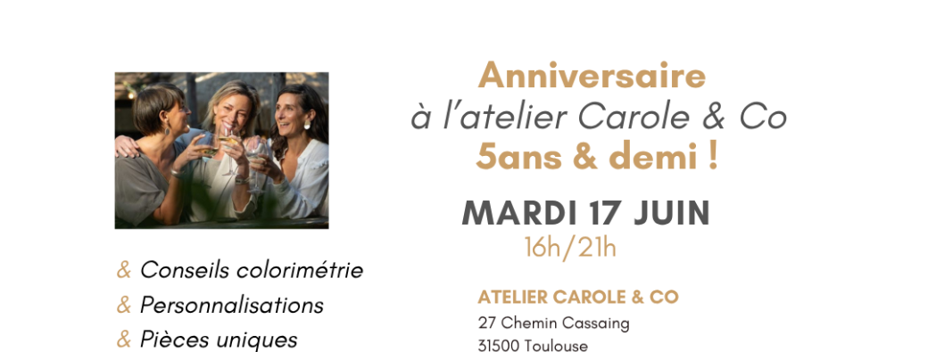 ANNIVERSAIRE 5 ANS & demi Carole & Co