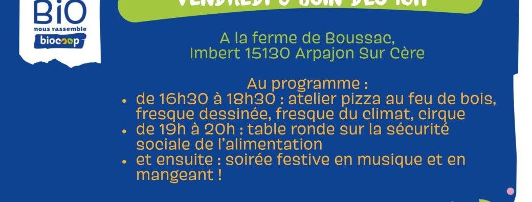 Anniversaire Biocoop l'arbre à pain