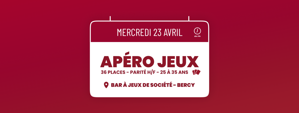 APÉRO JEUX DE SOCIÉTÉ