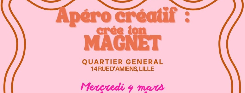 Apéro créatif : création de magnet photo