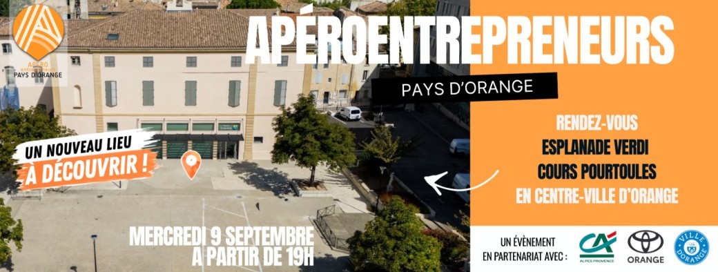Apéro Entrepreneurs Pays d'Orange septembre 2026