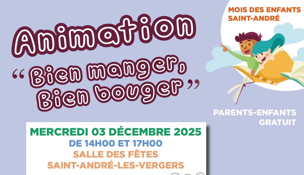 Après-midi "Bien manger, Bien bouger" - Entrée libre