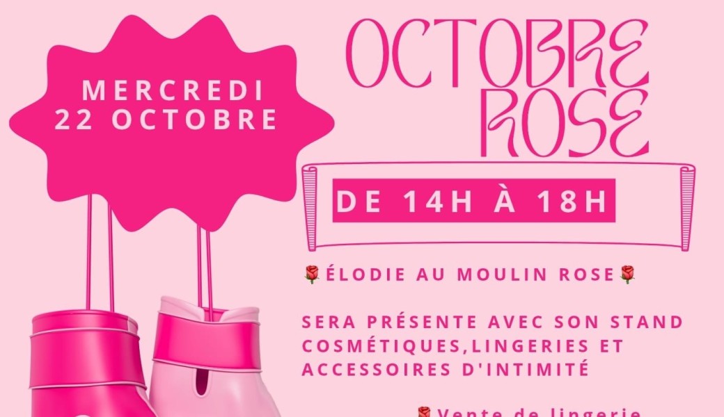 Après midi Octobre Rose - Donne ton soutif et réalise ta photo solidaire !