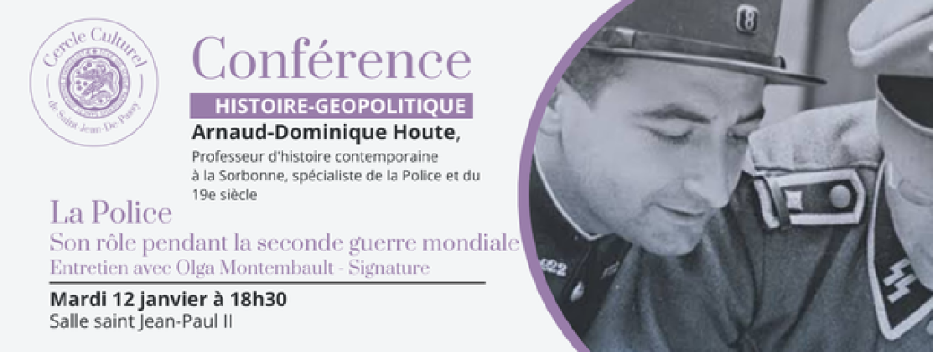 Professeur Houte : Le rôle de la police durant la 2nd guerre mondiale
