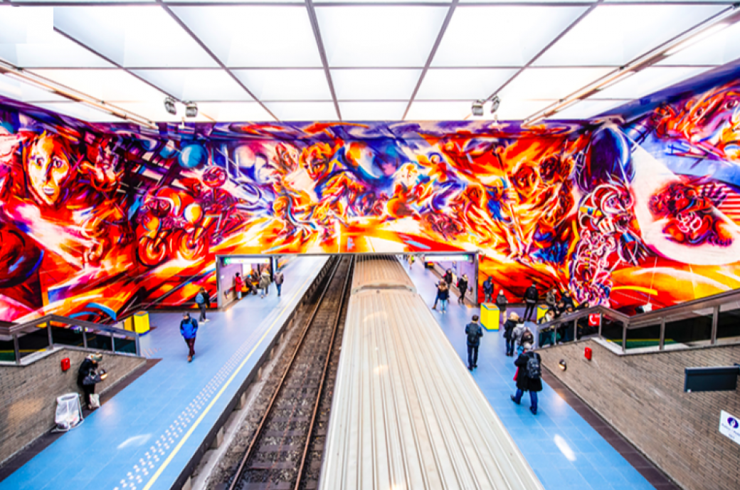 Street Art & Art dans MÉTRO (Bruxelles)