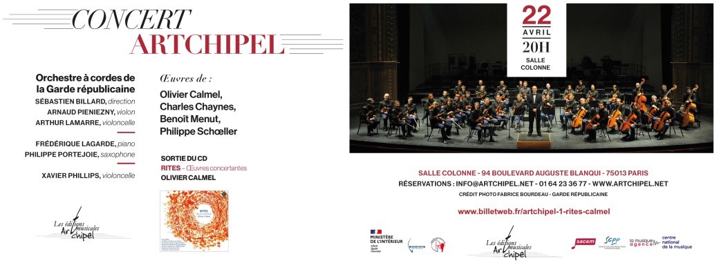 Concert Artchipel #1 - RITES CALMEL
