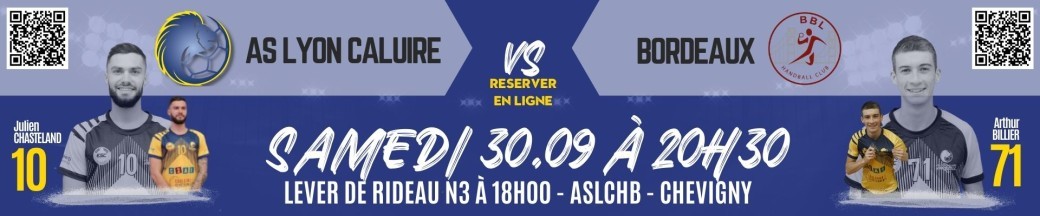 AS LYON CALUIRE vs BORDEAUX BRUGES-LORMONT HB