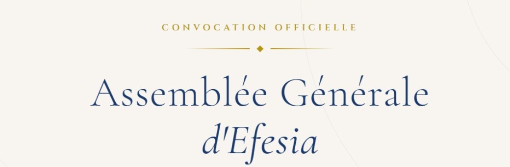 Assemblée Générale d'EFESIA  