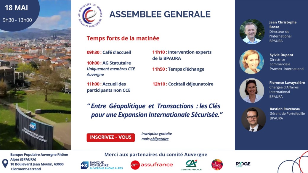 Assemblée Générale des CCE Auvergne