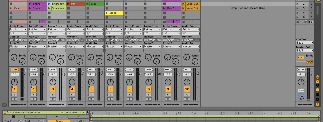 Atelier Ableton Live: débutants et intermédiaires **niveau 2**