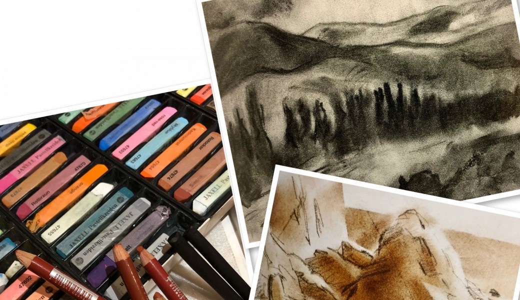 Atelier ado/adulte: dessin au fusain/ à la sanguine/ aux pastels secs