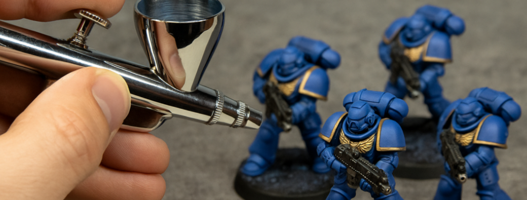 Atelier Aérographe sur Figurine