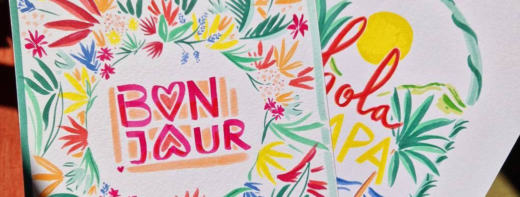 ATELIER AFFICHE GOOD VIBES - Feutres encre de Chine