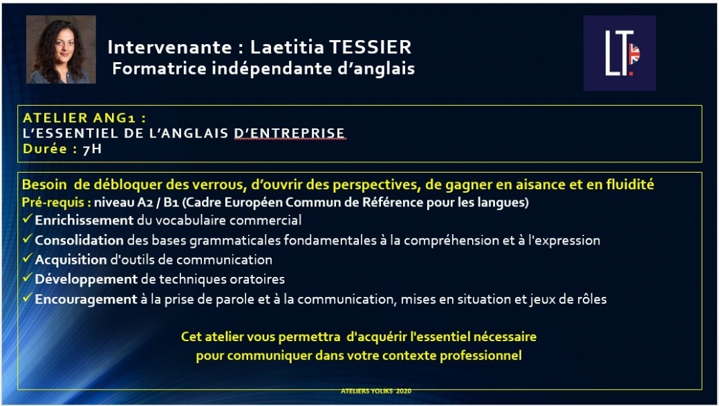 ANG1  :  L'essentiel de l'anglais commercial