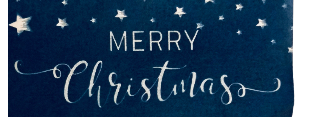 Atelier : carte cyanotype pour cadeau de Noel
