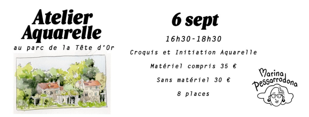 Atelier Aquarelle au parc 6 sept