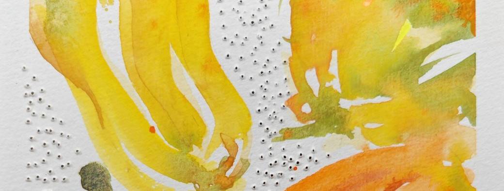 Atelier Aquarelle & broderie - Thème "Cucurbitacées"