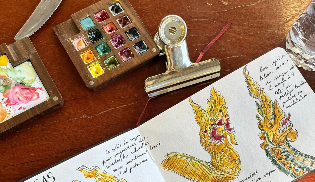 ATELIER AQUARELLE-CARNET DE VOYAGE AVEC CÉLIA, ILLUSTRATRICE 