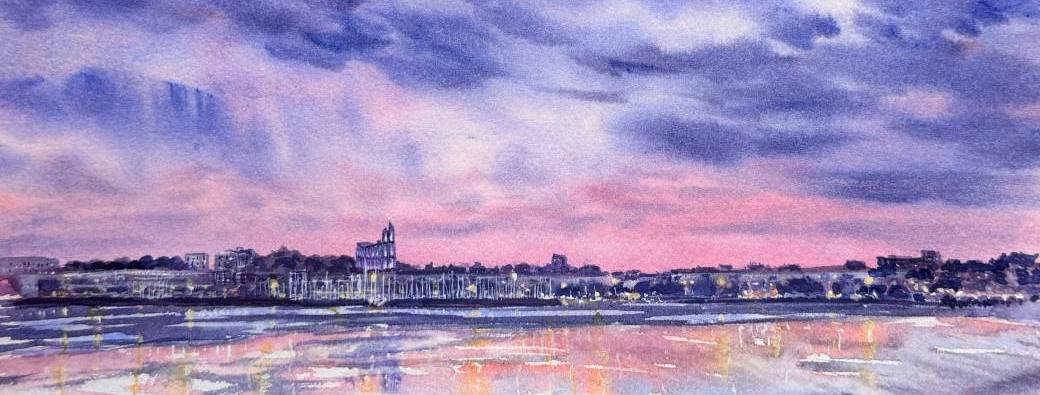 Atelier Le Garden/ROYAN - Aquarelle du Littoral : Le ciel