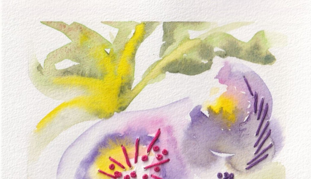 Atelier Aquarelle & Broderie - Thème "les Figues"