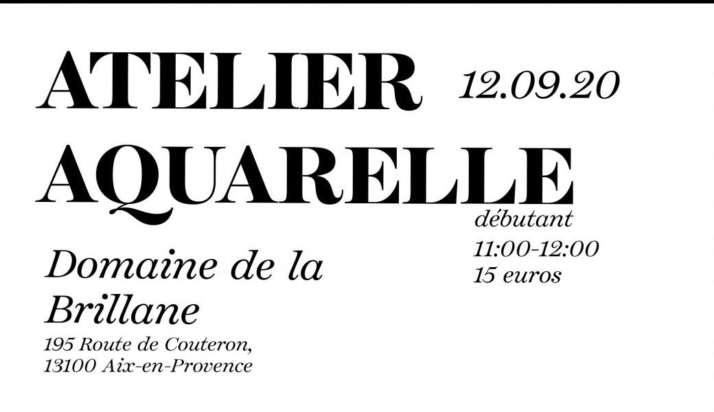 Atelier Aquarelle Sainte Victoire