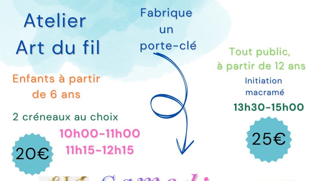 Atelier Art du fil, initiation au macramé