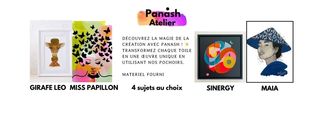 Atelier Artistique aux pochoirs au choix