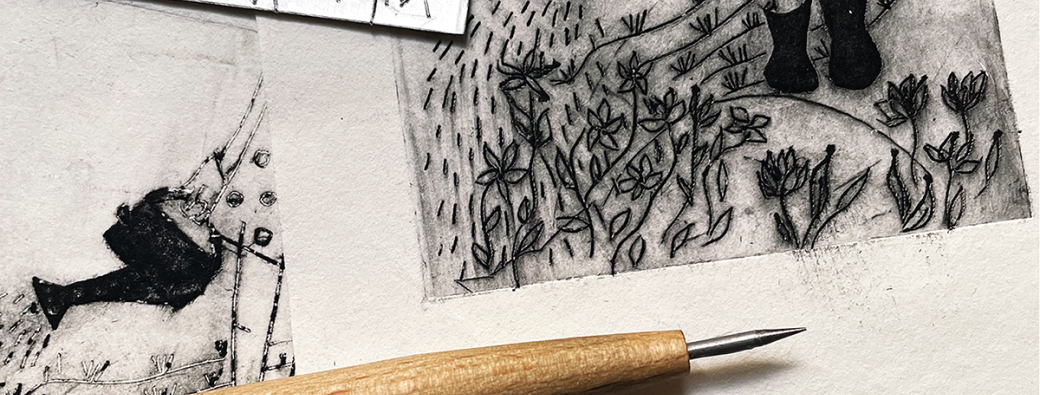 Gravure sur Tetrapack — Atelier Gravure avec le Studio Malléable