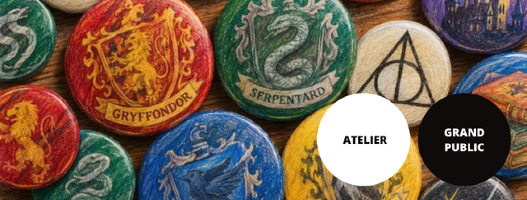 Atelier badge // L'Agora à l'école des sorciers 