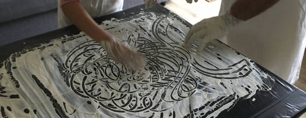 Atelier barbotine en duo