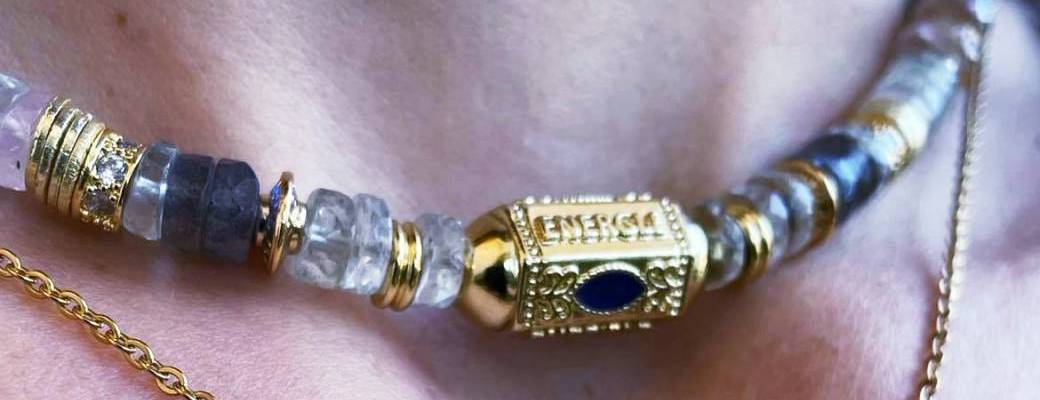 Collier En Pierre à Identifier - Bijou Occasion, Pierre Naturelle (modèle 10-1)
