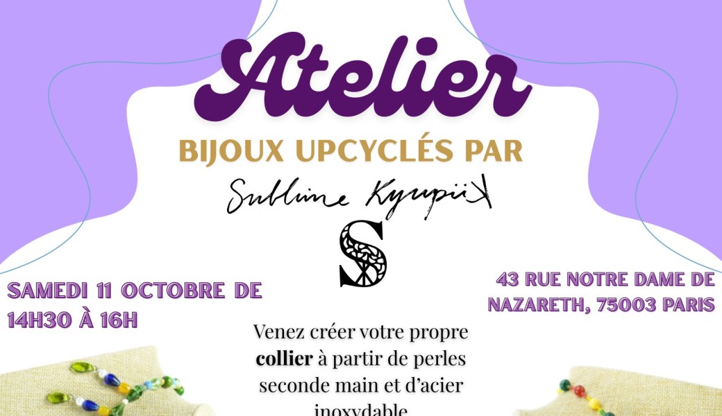 Atelier bijoux upcyclés 