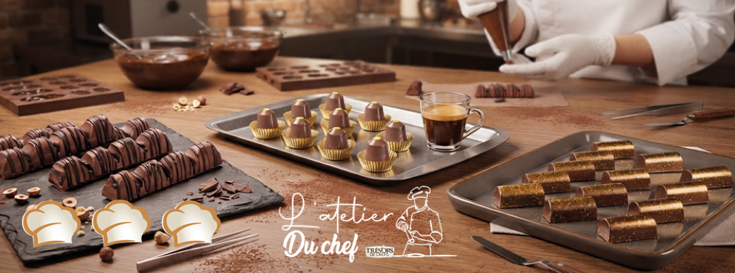 Atelier bonbon chocolat exotique (+ barre snack & capsule bueno)