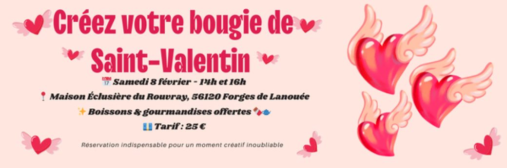 Atelier Bougie Saint Valentin