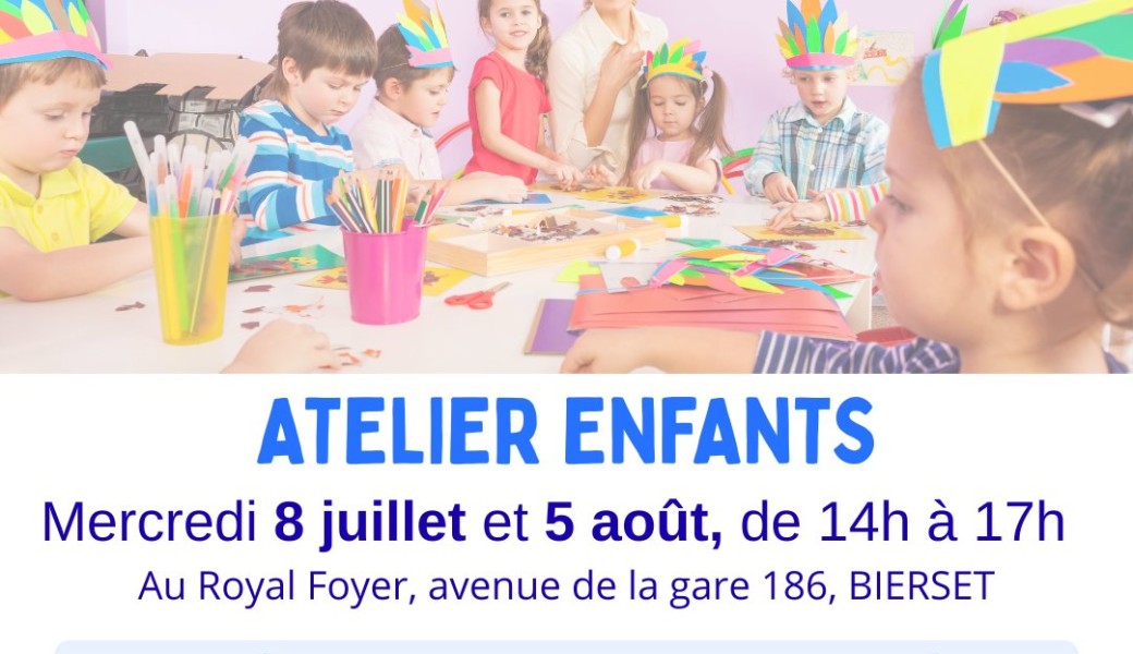 Atelier bricolage estival enfants à BIERSET