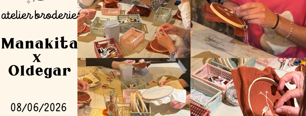 Atelier broderie chez Oldegar