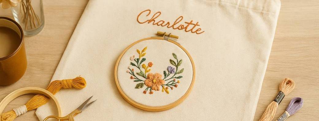 ATELIER BRODERIE DÉBUTANT - Tote bag brodé, un sac unique & personnalisé 